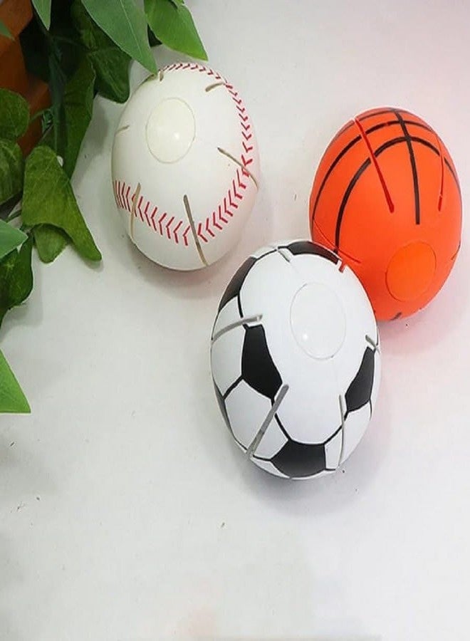 PRETOX Mini UFO Pop up Ball for Kids Flying Saucer Ball, Deformation Light UFO Ball with Led Lights Hover Soccer Ball Flying Flat Throw Disc Balls Toy for Childrens Anti Stress Ball (Pack of 1- Multi) - Image 3